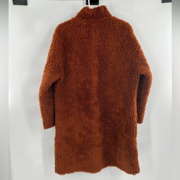 ZARA BRANDY DOUBLE-SIDED FAUX FUR COAT LUSH Teddy Oversized high collar JACKET M - Picture 7 of 11